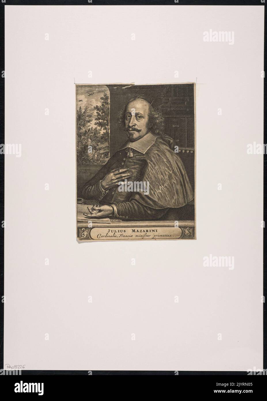 Julius Mazarini (1602 – 1661) è stato un cardinale e diplomatico italiano di origine francese, noto per il suo ruolo di primo ministro del re Luigi XIV di Francia. Ha svolto un ruolo centrale nella politica francese durante il XVII secolo, plasmando le politiche del paese e le relazioni estere, specialmente durante il periodo della Fronda. Foto Stock