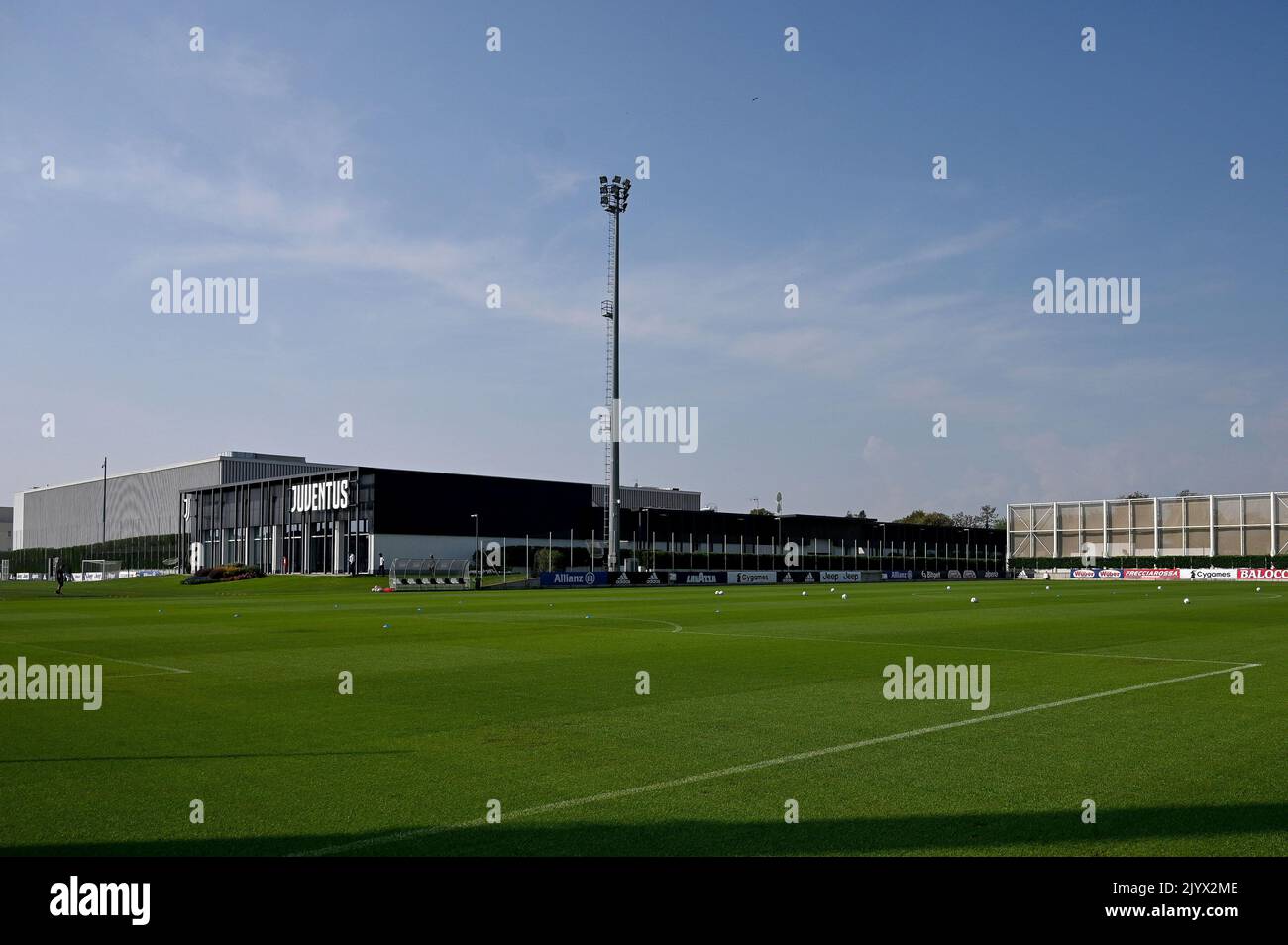 Juventus Training Center durante la sessione di formazione presso il JTC del 05 settembre 2022 a Torino Foto Stock