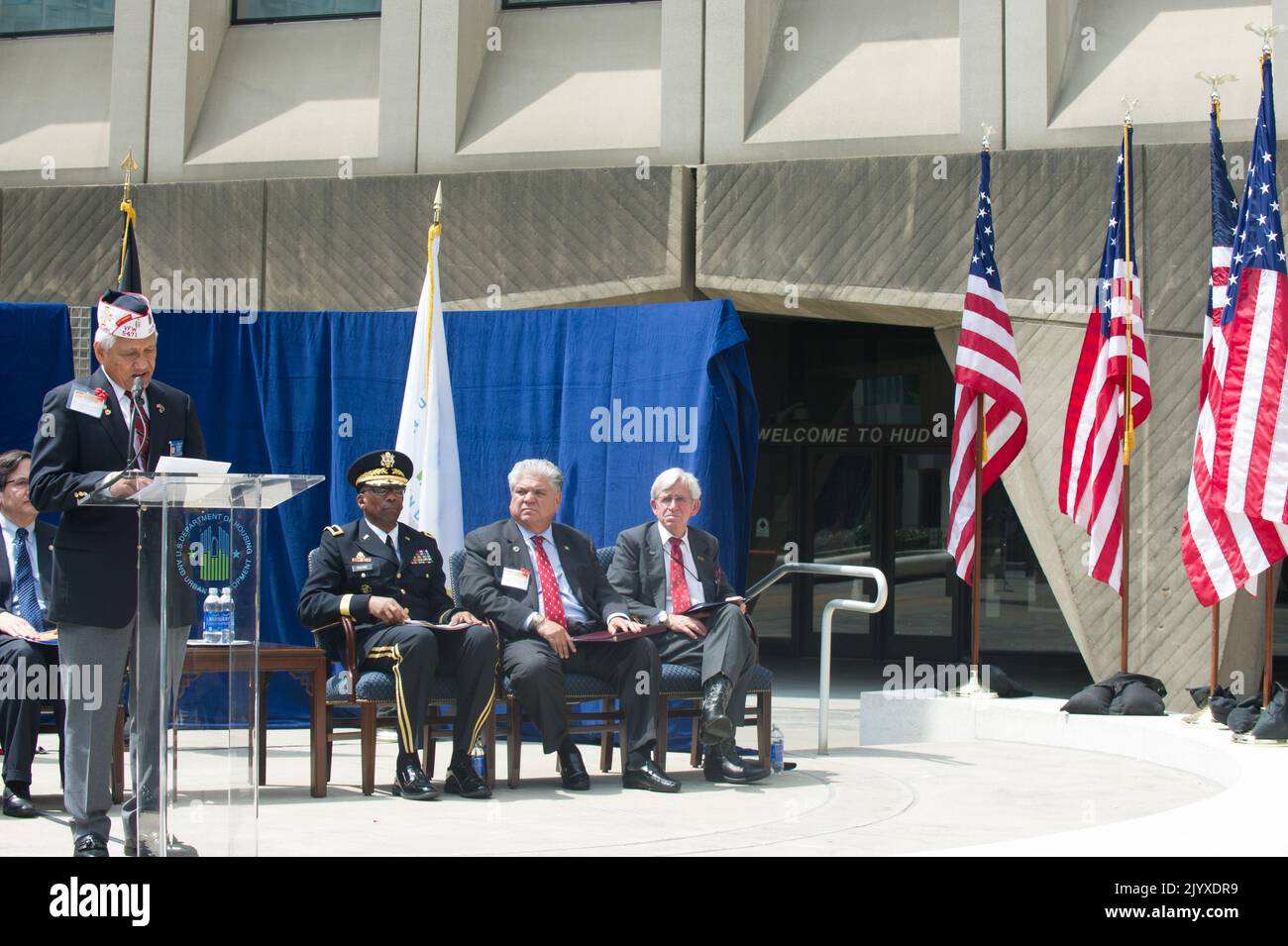 Attività di commemorazione del Memorial Day, HUD quartier generale. Foto Stock