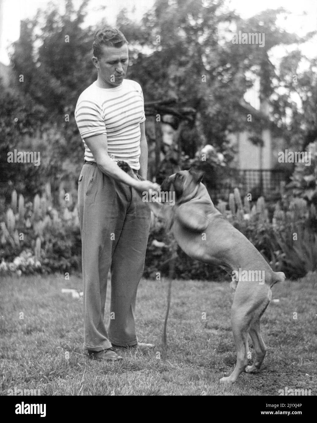 George Sprod. Settembre 18, 1953. (Foto di Ross Freeman/Fairfax Media). Foto Stock