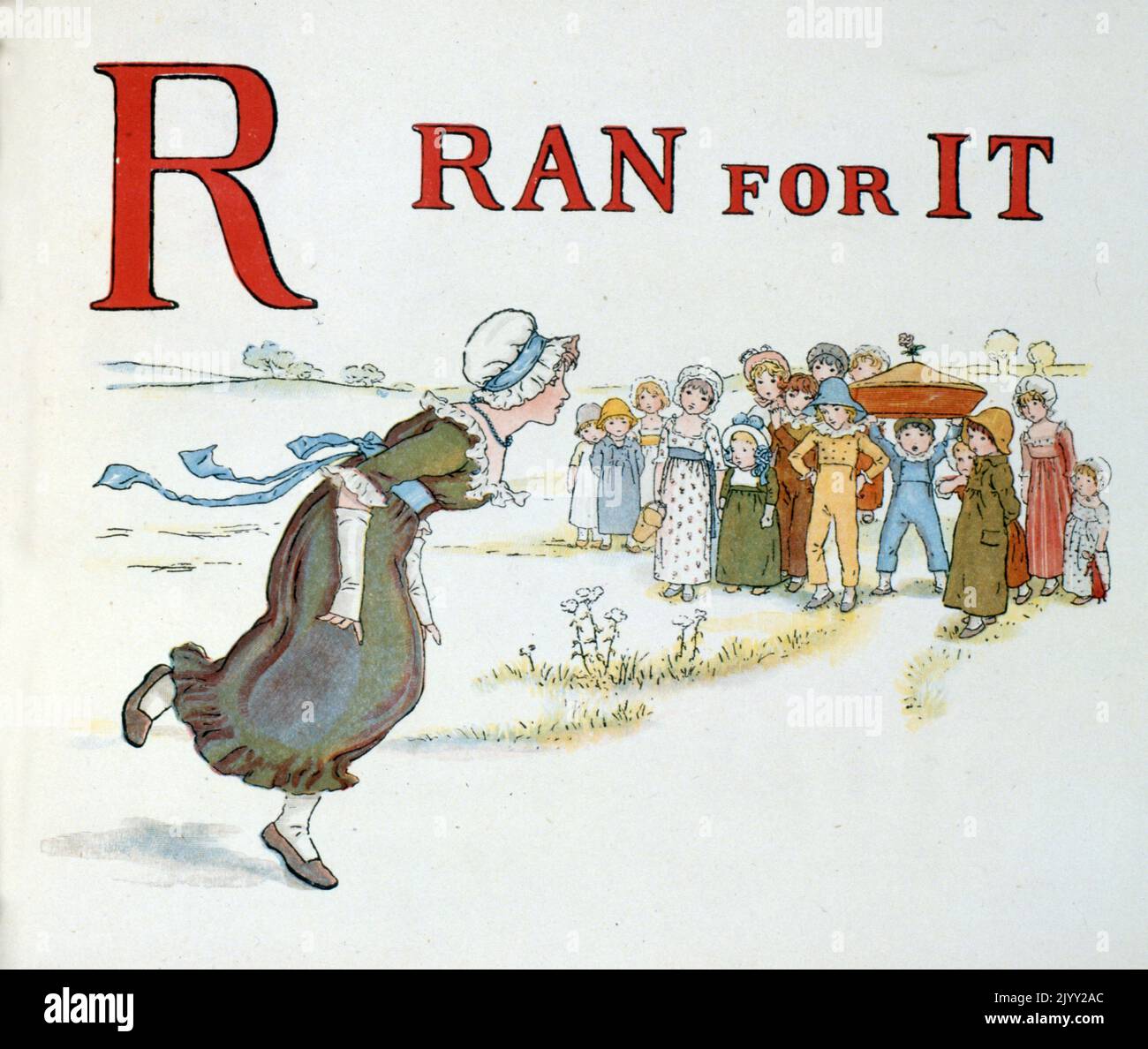 ABC Alphabet libro di apprendimento di Kate Greenaway. Catherine Greenaway (17 marzo 1846 – 6 novembre 1901) è stata una . Foto Stock