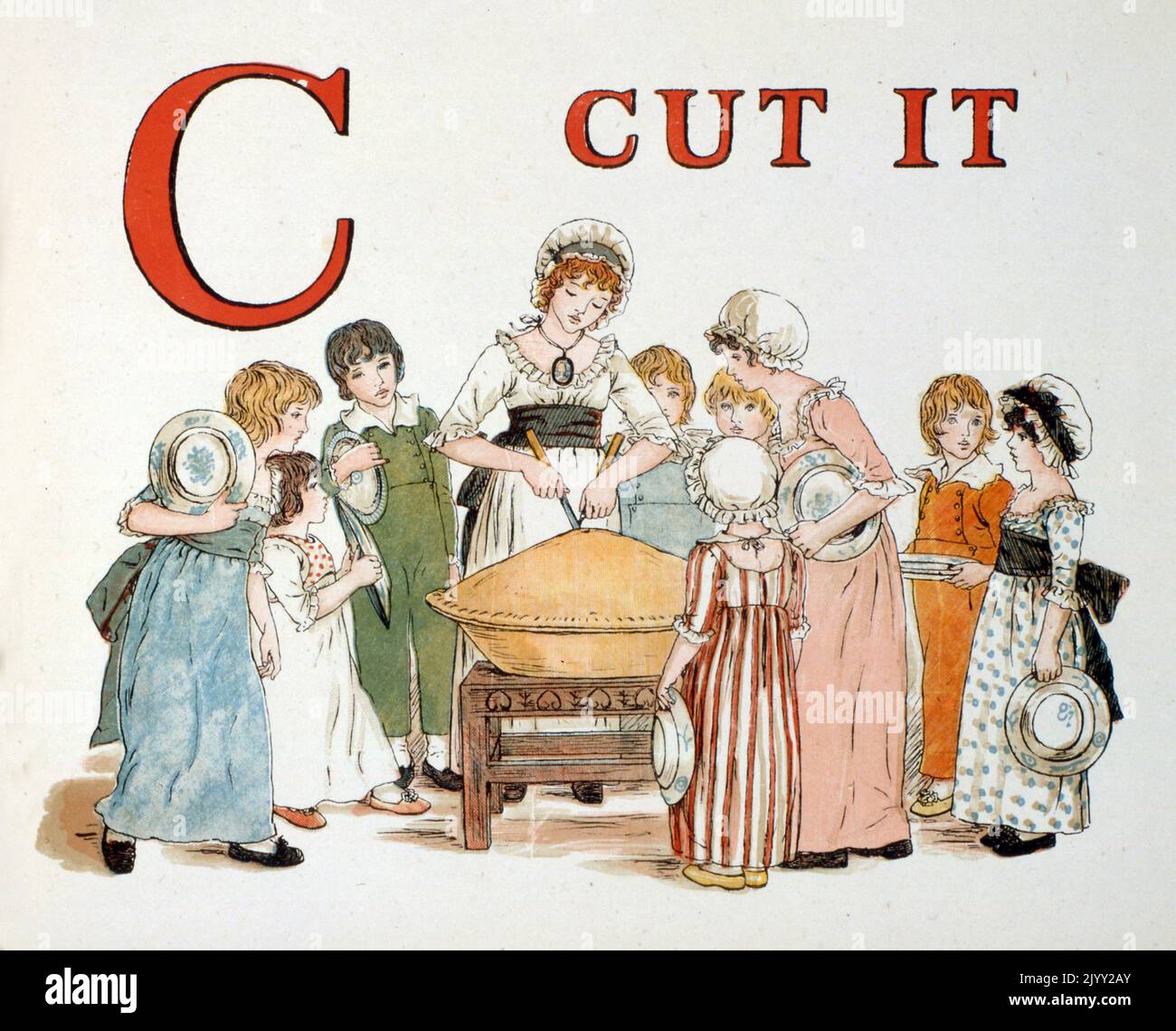 ABC Alphabet libro di apprendimento di Kate Greenaway. Catherine Greenaway (17 marzo 1846 – 6 novembre 1901) è stata una . Foto Stock