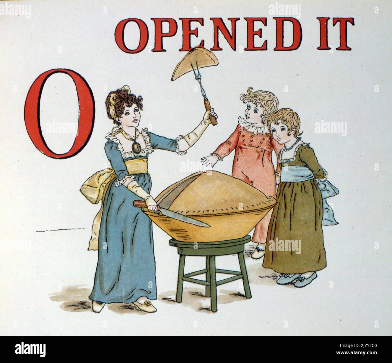 ABC Alphabet libro di apprendimento di Kate Greenaway. Catherine Greenaway (17 marzo 1846 – 6 novembre 1901) è stata una . Foto Stock