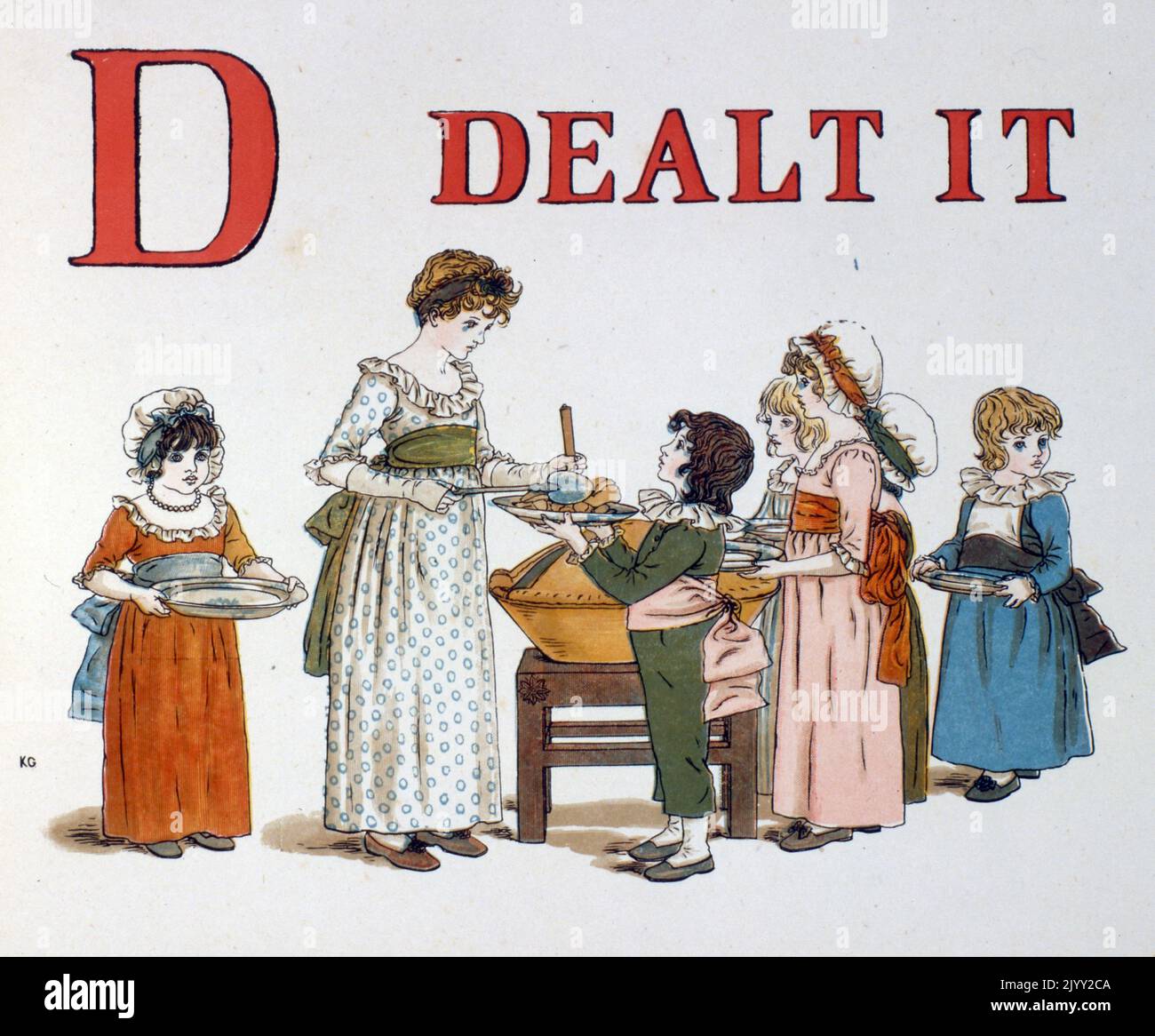 ABC Alphabet libro di apprendimento di Kate Greenaway. Catherine Greenaway (17 marzo 1846 – 6 novembre 1901) è stata una . Foto Stock