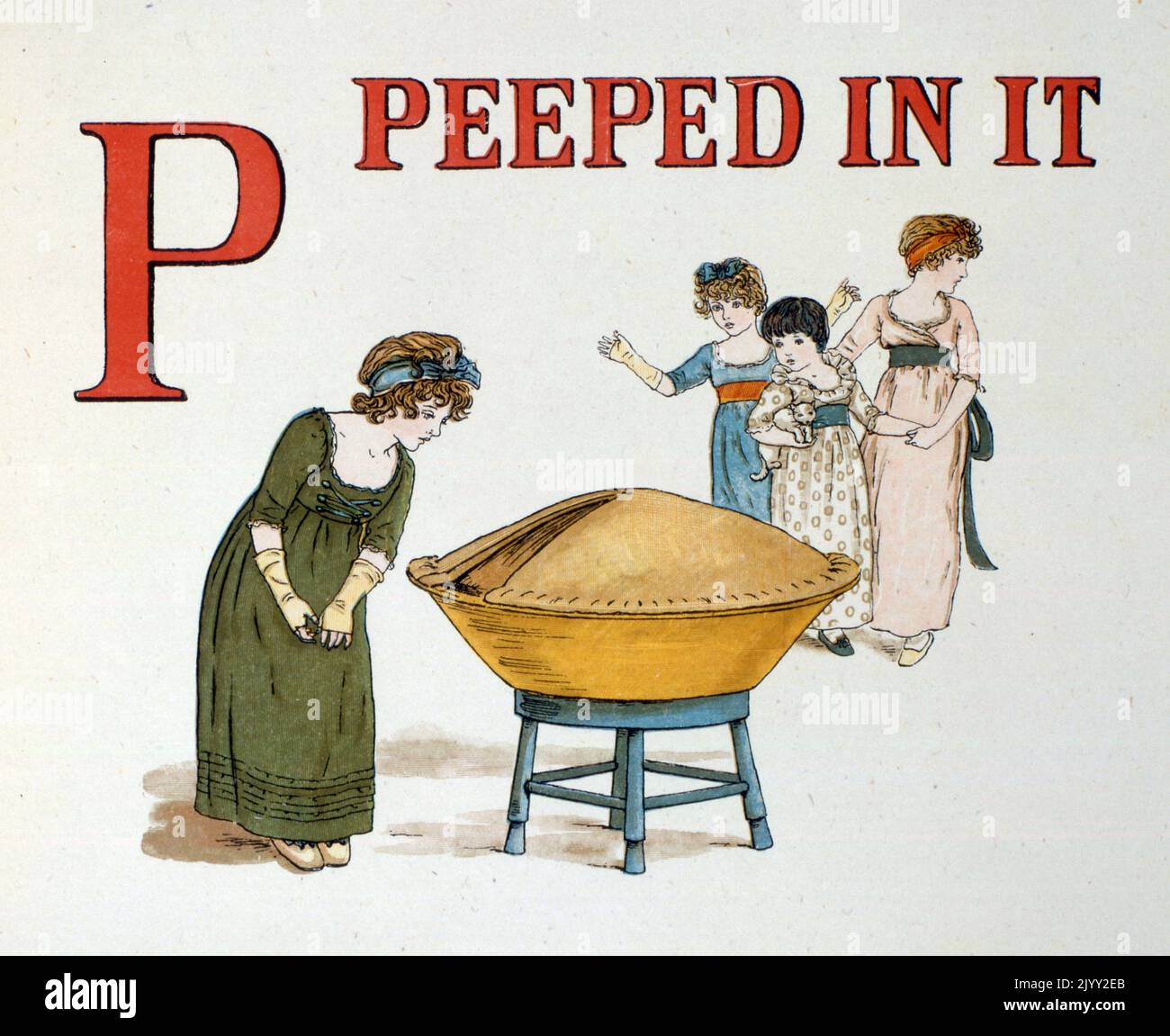 ABC Alphabet libro di apprendimento di Kate Greenaway. Catherine Greenaway (17 marzo 1846 – 6 novembre 1901) è stata una . Foto Stock