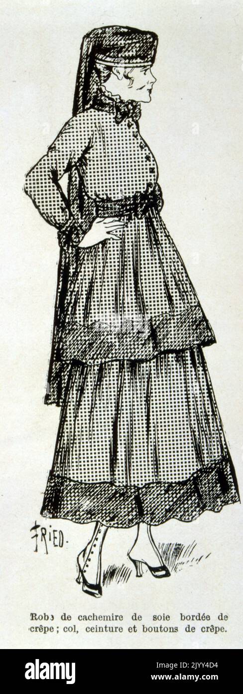 Guerra mondiale francese un annuncio per l'abbigliamento femminile, 1915 Foto Stock