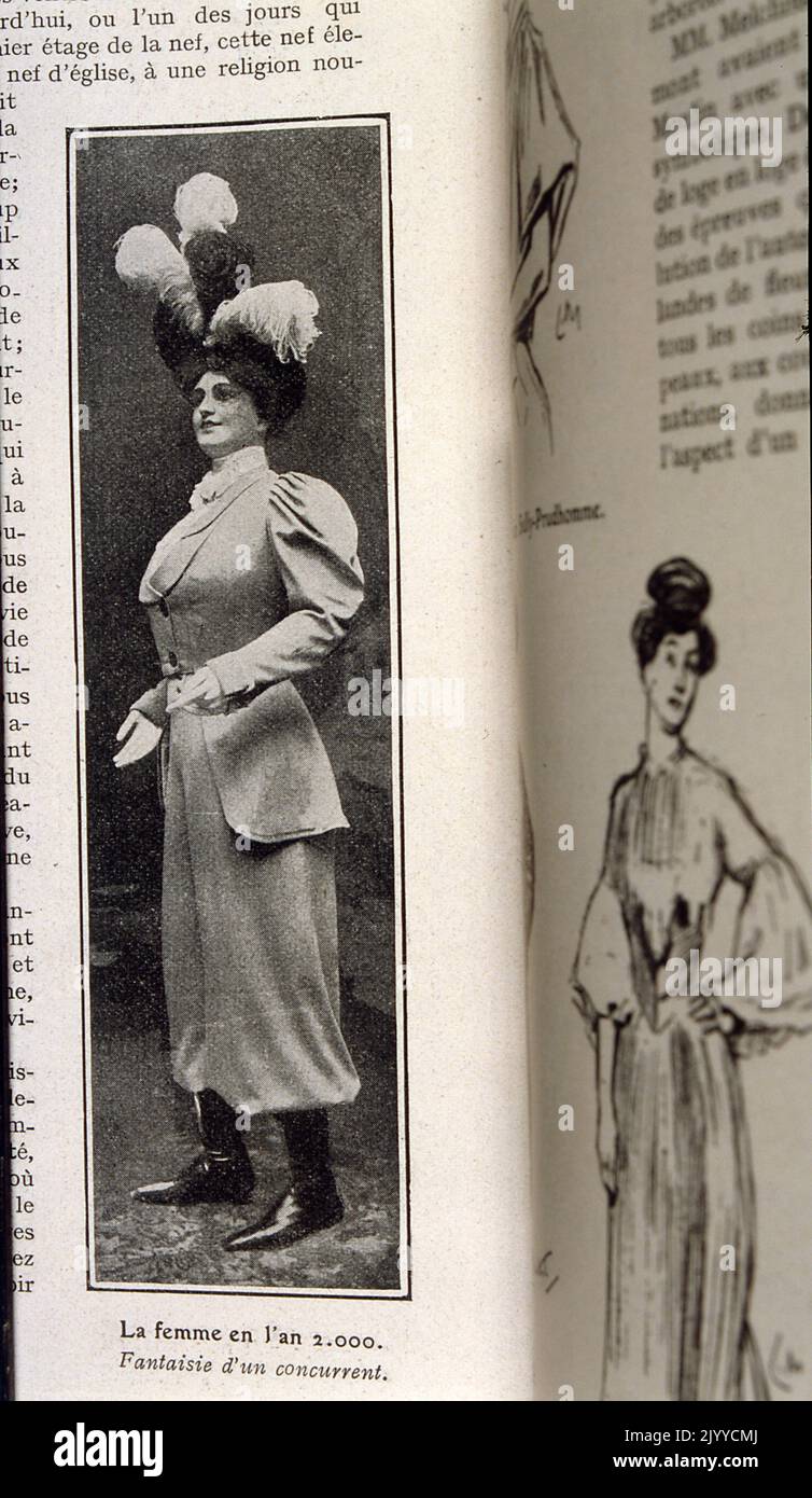 Fotografa all'interno della rivista lifestyle la vie au Grand Air; la donna dell'anno. Foto Stock