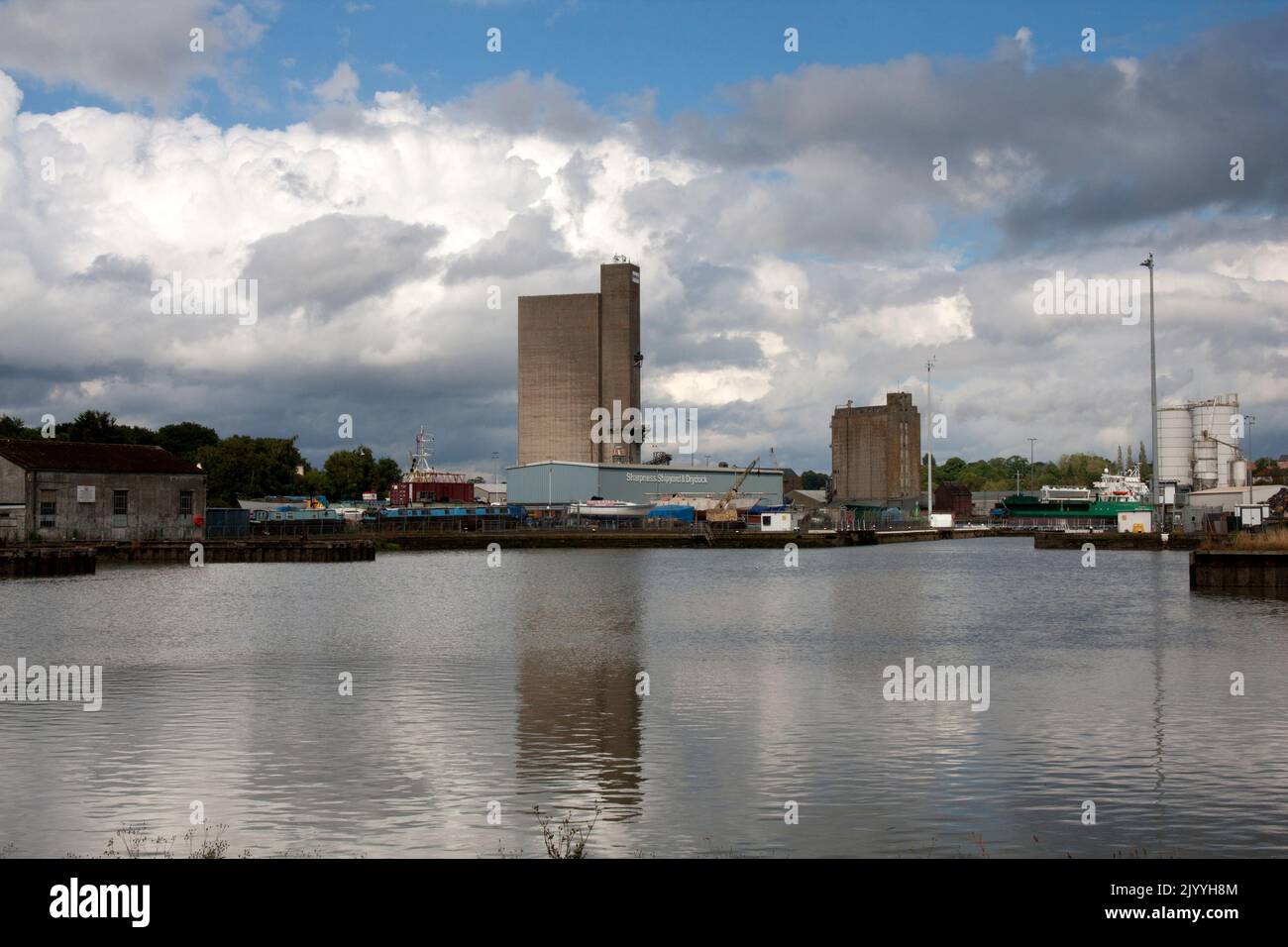 Cantiere di Sharpness, River Severn, Gloucestershire, Foto Stock