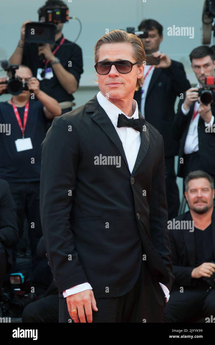 VENEZIA, ITALIA. 8 settembre 2022: Brad Pitt alla prima di Blonde al 79th° Festival Internazionale del Cinema di Venezia. Foto: Kristina Afanasyeva/Caratteristuflash Credit: Paul Smith/Alamy Live News Foto Stock