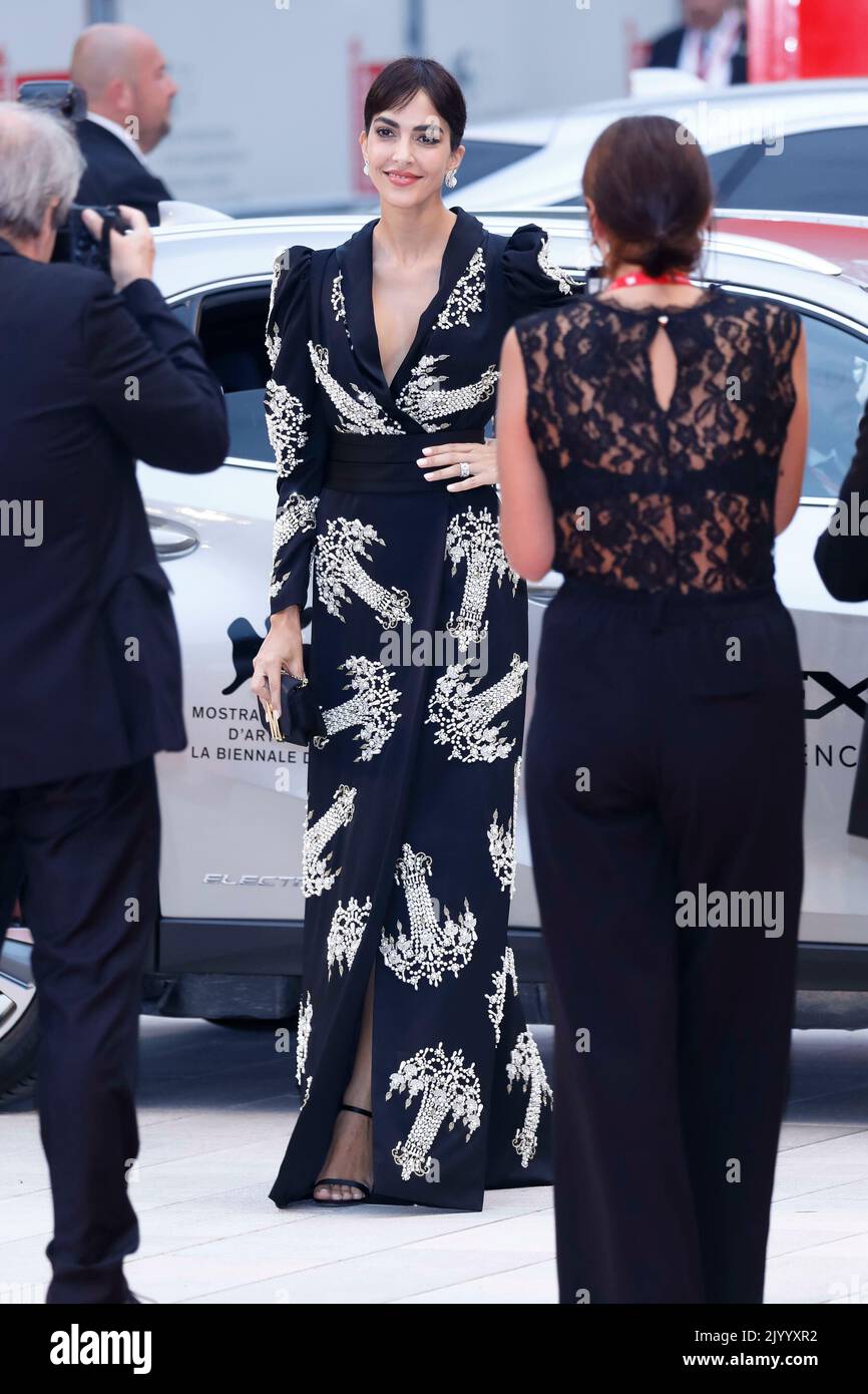 Rocio Munoz Morales partecipa alla prima edizione di 'Blonde' durante il 79th° Festival Internazionale del Film di Venezia al Palazzo del Cinema al Lido di Venezia, il 07 settembre 2022. Foto Stock