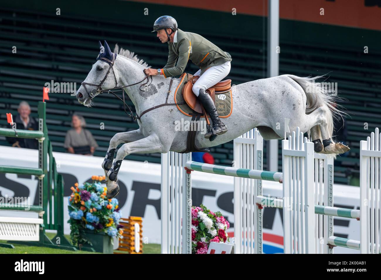 Calgary, Alberta, Canada, 2022-09-08, Peder Fredricson (SWE) Catch Me Not S, Spruce Meadows International Showjumping , The Masters - ATCO Cup - Cre Foto Stock