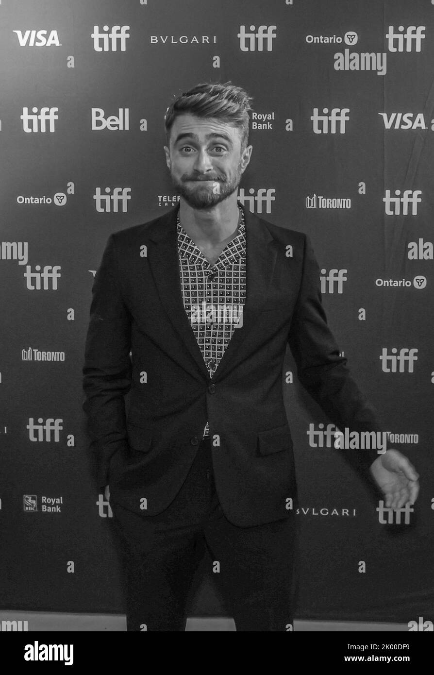 Daniel Radcliffe partecipa all'evento Red Carpet del Toronto International Film Festival per il film "Weird: The al Yankovic Story" al Royal Alexandra Theatre di Toronto. Foto Stock