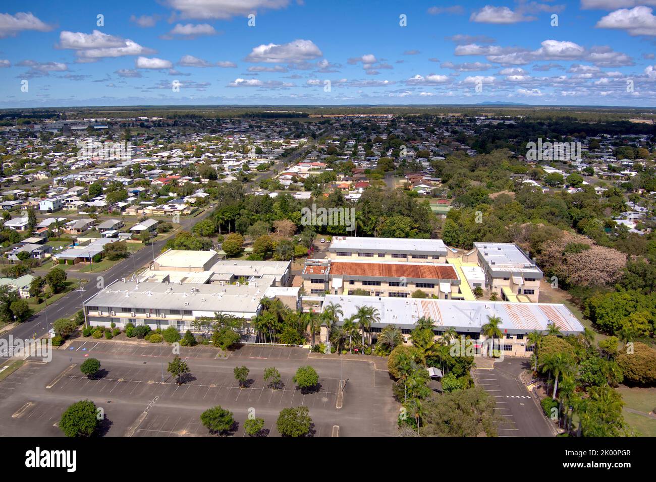 Antenna del TAFE Bundaberg Campus su Walker Street Queensland Australia Foto Stock