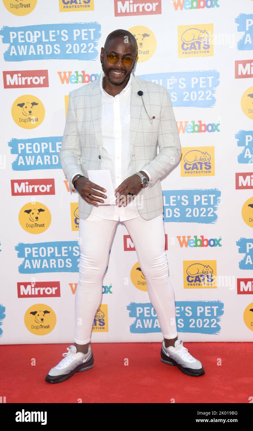 La foto deve essere accreditata ©Alpha Press 078237 08/09/2022 ben Ofoedu Peoples PET Awards 2022 a Londra Foto Stock