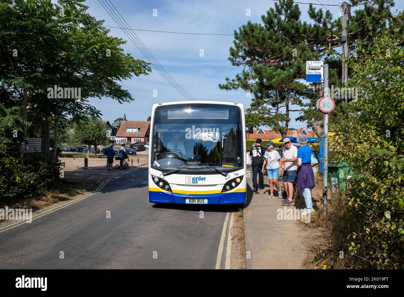 Border Bus Thorpeness Suffolk Inghilterra Foto Stock