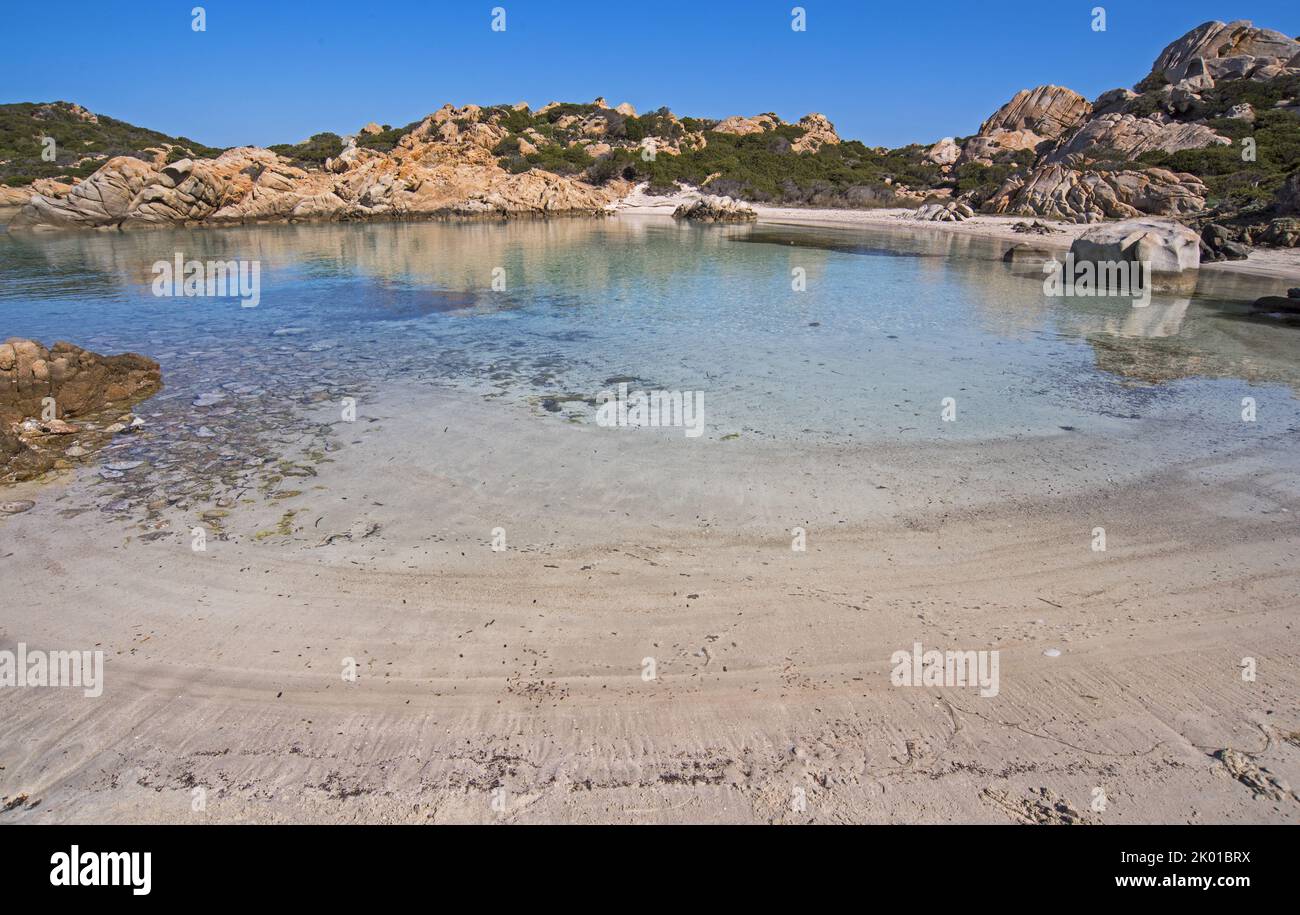 Caprera, Cala Napoletana Foto Stock