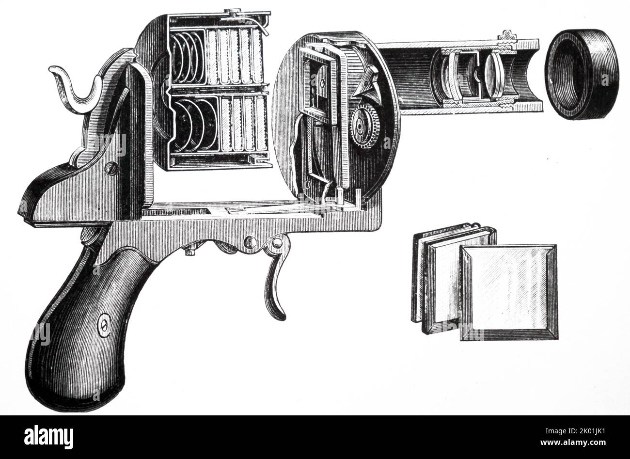 La pistola fotografica di Englebert. Foto Stock