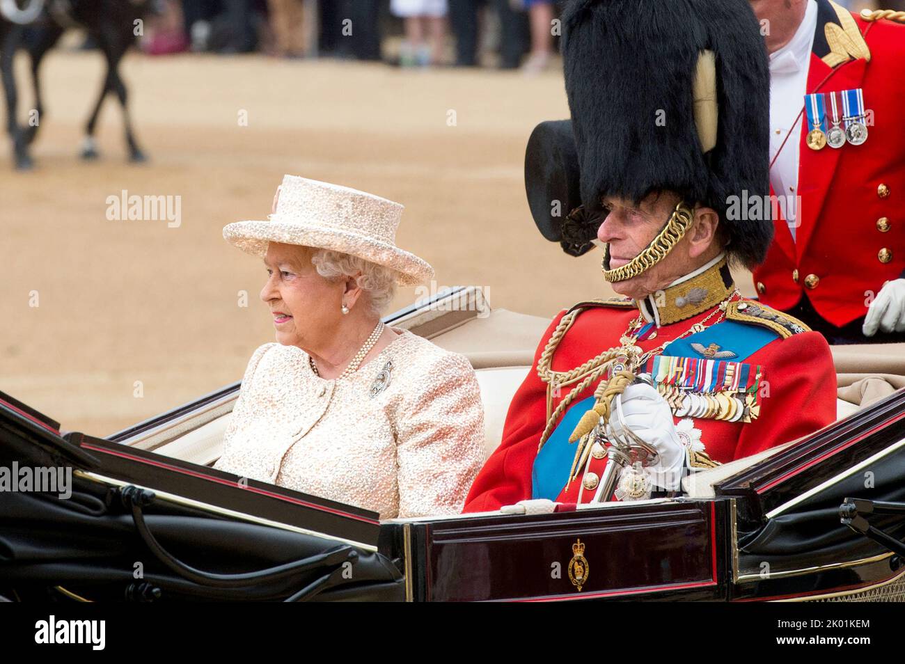 Regina Elisabetta II e Principe Filippo, Duca di Edimburgo, giugno 13 2015. Foto Stock