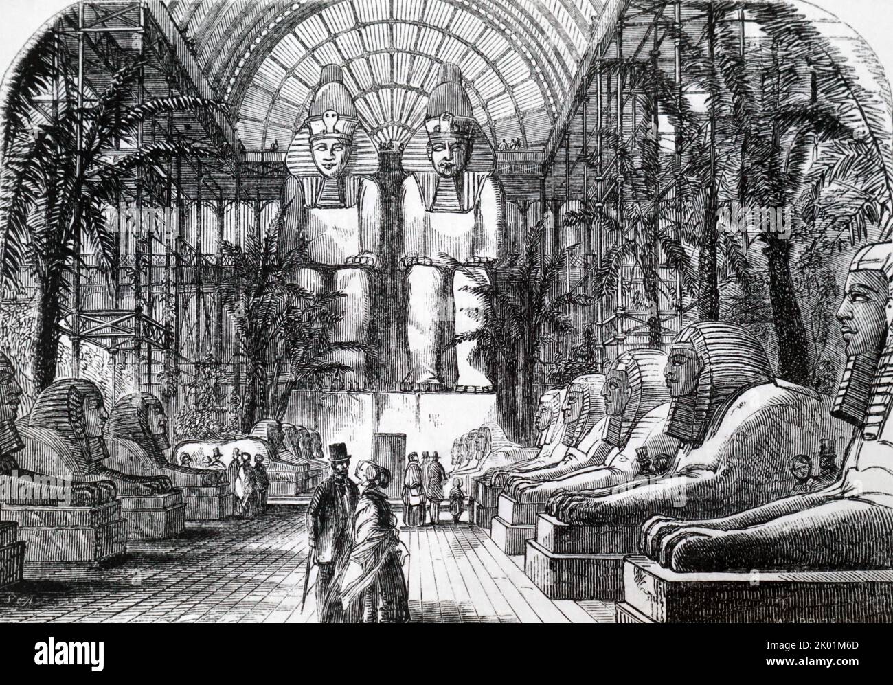 La corte nubiana al Palazzo di Cristallo. Foto Stock