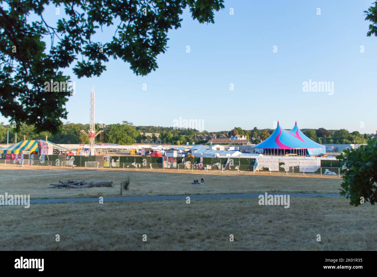 Garage Nation musica evento recintato fuori zona a Londra Croydon Lloyd Park Foto Stock