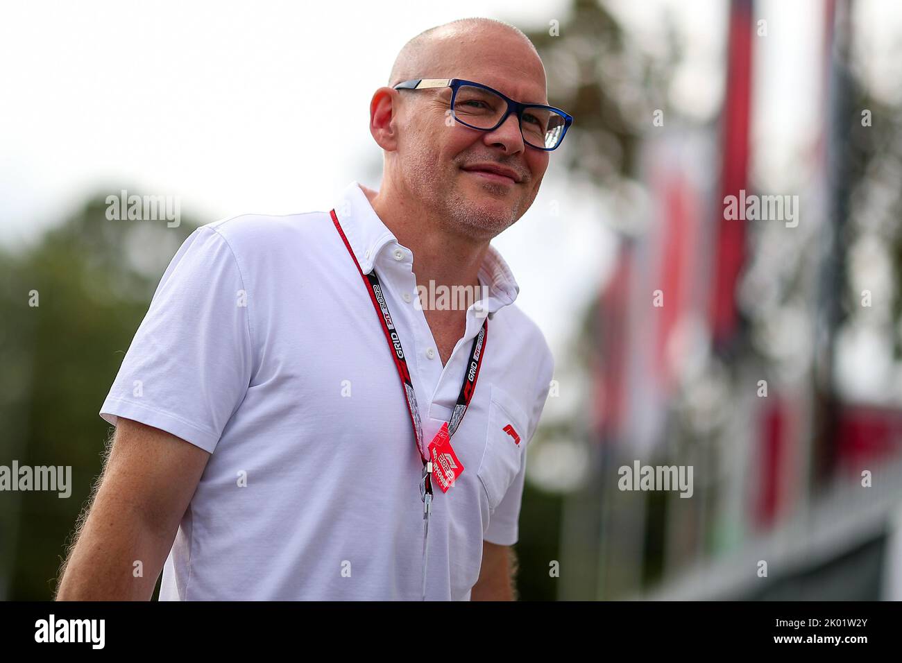 Italia, 09/09/2022, Monza, Italia. 09th Set, 2022. Jacques Villeneuve ex pilota alla Sauber BMW, Williams e BAR, ex pilota IndyCar e vincitore della Indy 500 1995, campione del mondo 1997 con la Williams Renault, ora commentatore TV F1 durante il GP d'Italia, 8-11 settembre 2022 sul tracciato di Monza, campionato mondiale di Formula 1 2022,09/09/2022 Foto Federico Basile/Insidefoto Credit: Insidefoto di andrea staccioli/Alamy Live News Foto Stock