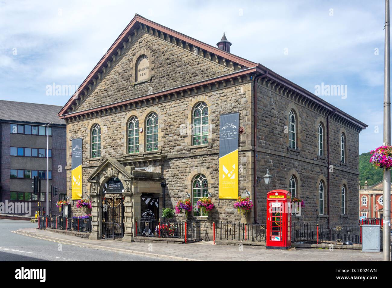 Pontypridd Museum, Bridge Street, Pontypridd, Rhondda Cynon Taf, Galles (Cymru), Regno Unito Foto Stock