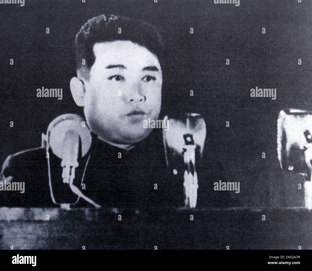 Marshal Kim il Sung Discorso al plenum 5th del Comitato Centrale della WPK. 1952. Foto Stock