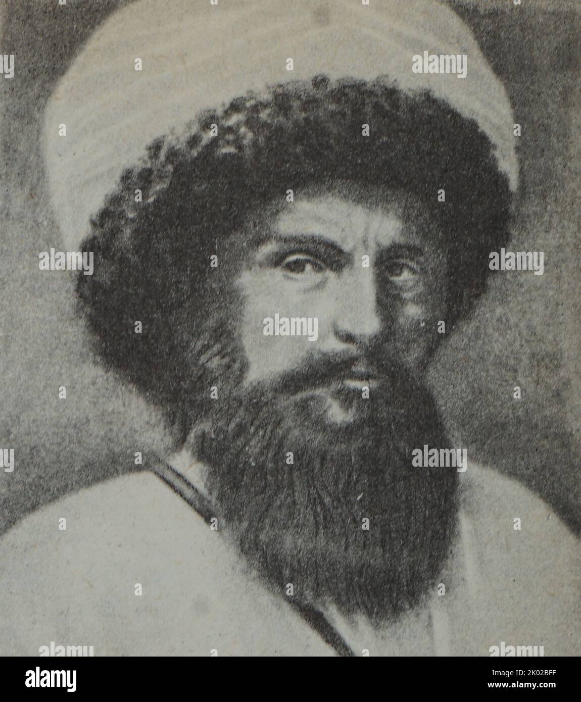 Shamil, 3rd Imam di Dagestan (1797-1871), leader della resistenza al dominio russo sul Caucaso Foto Stock