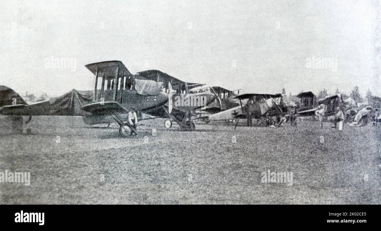 L'unità aerea dell'esercito di cavalleria del 1st durante la guerra civile russa. 1920 Foto Stock