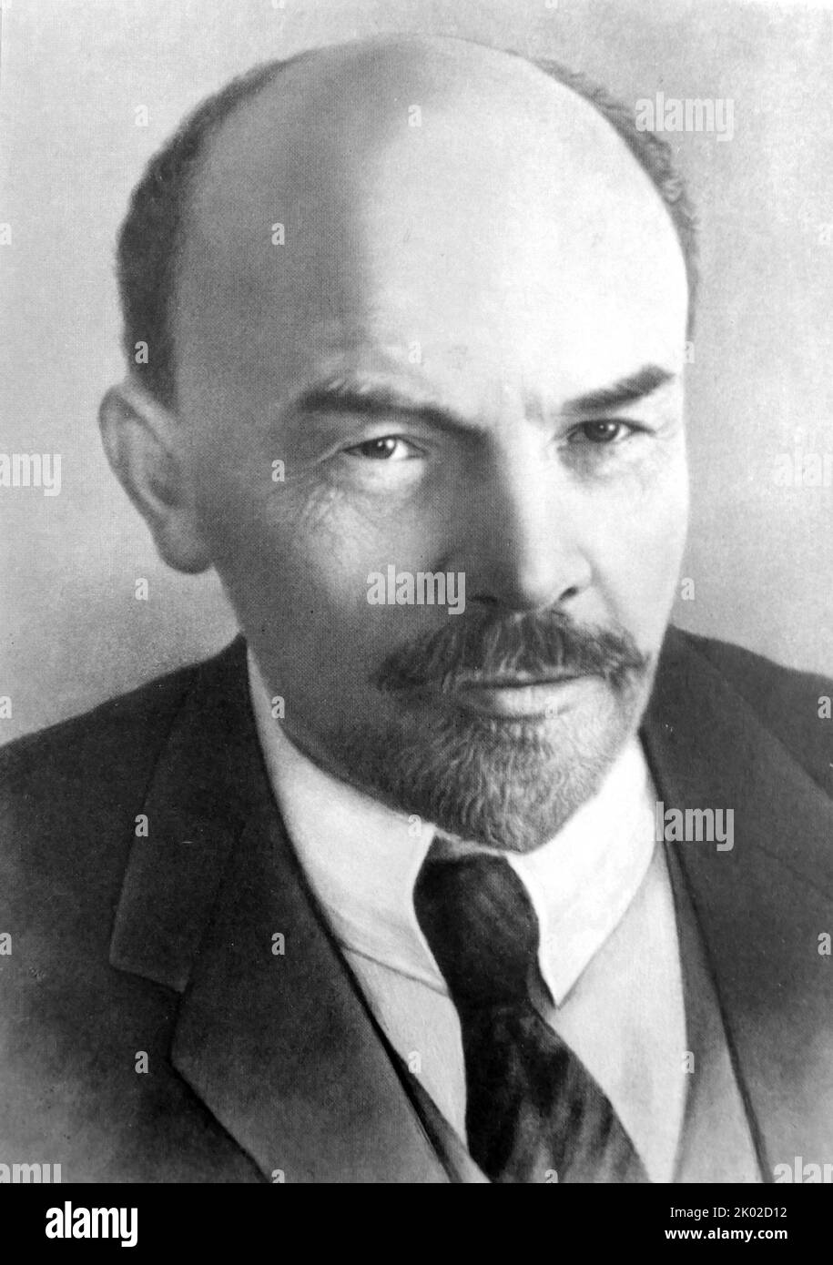 Vladimir Ilyich Ulyanov (1870 - 1924), alias Lenin, rivoluzionario russo, politico e teorico politico. Fu capo di governo della Russia sovietica dal 1917 al 1924 e dell'Unione sovietica dal 1922 al 1924. Foto Stock