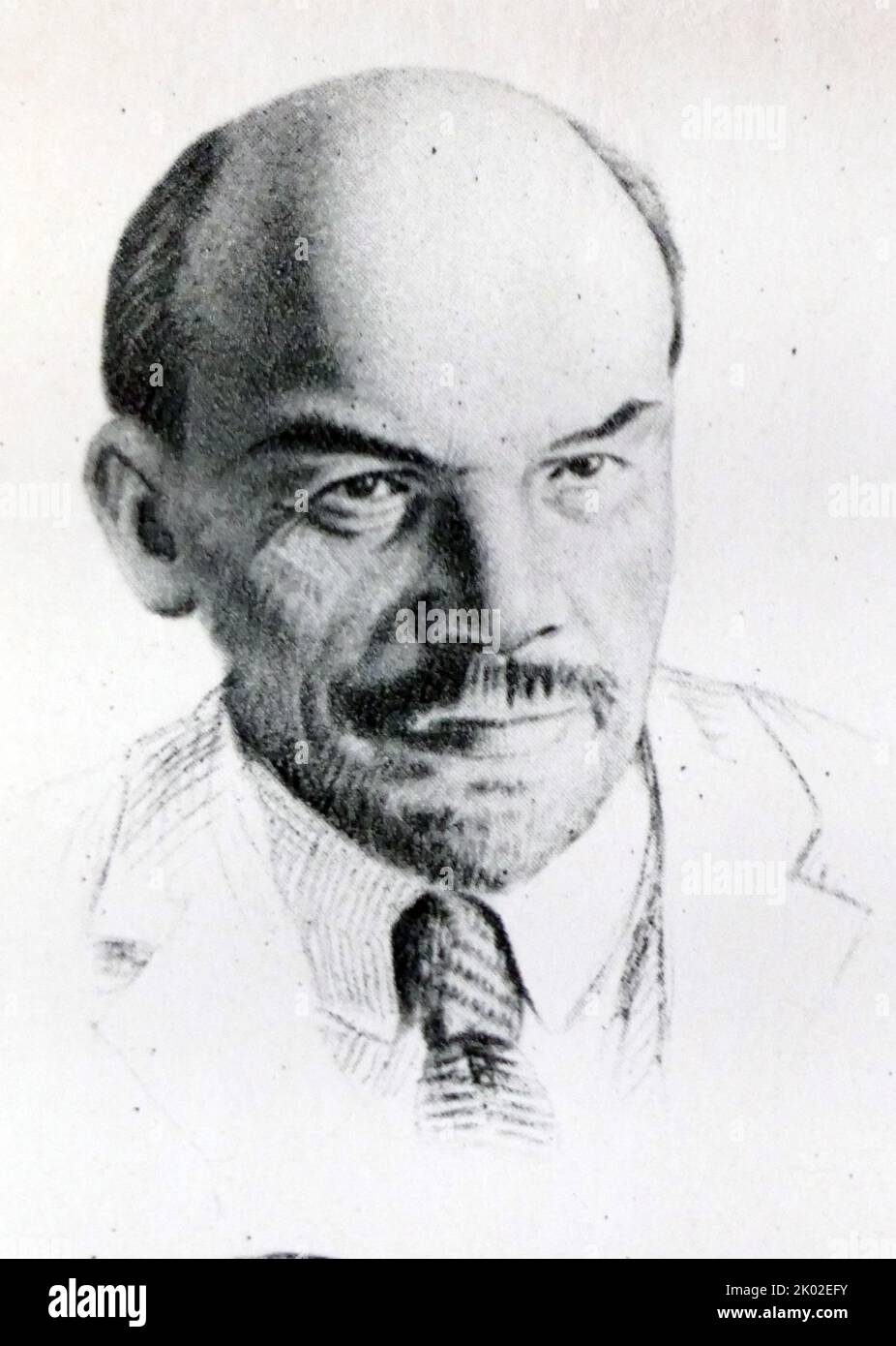 Vladimir Ilyich Ulyanov (Lenin, 22 aprile 1870 – 21 gennaio 1924) è stato un . Fu capo di governo della Russia sovietica dal 1917 al 1924 e dell'Unione sovietica dal 1922 al 1924 Foto Stock