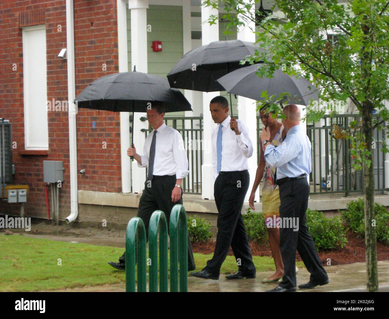 Il Segretario Shaun Donovan a New Orleans, Louisiana, dove si è Unito al Presidente Barack Obama, alla First Lady Michelle Obama, e al Sindaco di New Orleans Mitch Landrieu per un tour del Columbia Parc Housing Development, e agli eventi che hanno segnato il quinto anniversario dell'uragano Katrina. Foto Stock