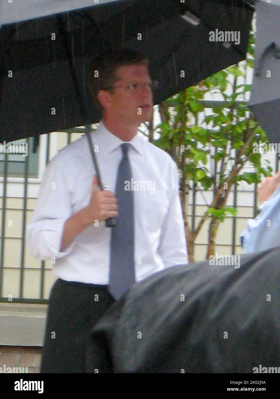 Il Segretario Shaun Donovan a New Orleans, Louisiana, dove si è Unito al Presidente Barack Obama, alla First Lady Michelle Obama, e al Sindaco di New Orleans Mitch Landrieu per un tour del Columbia Parc Housing Development, e agli eventi che hanno segnato il quinto anniversario dell'uragano Katrina. Foto Stock