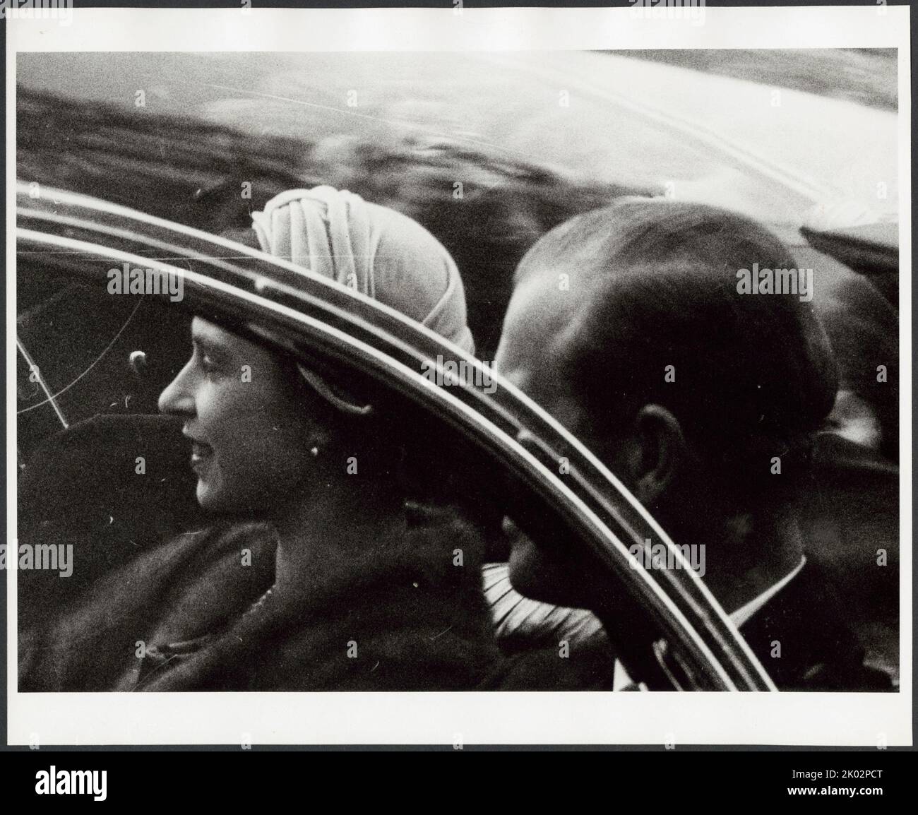 Regina Elisabetta II e Principe Filippo. Ottobre 1957. Foto Stock