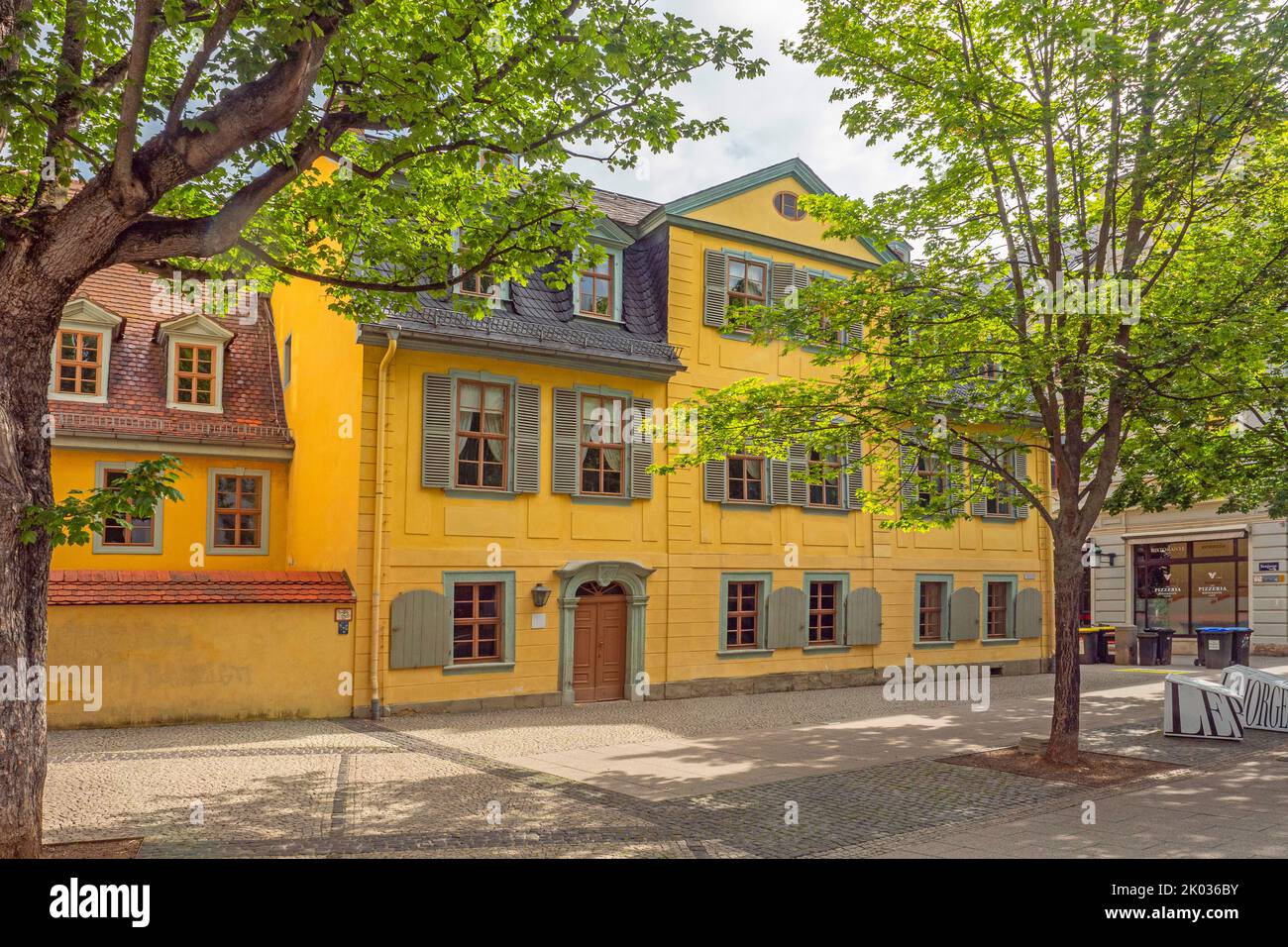 Schiller House su Schiller Street, Weimar, Turingia, Germania Foto Stock