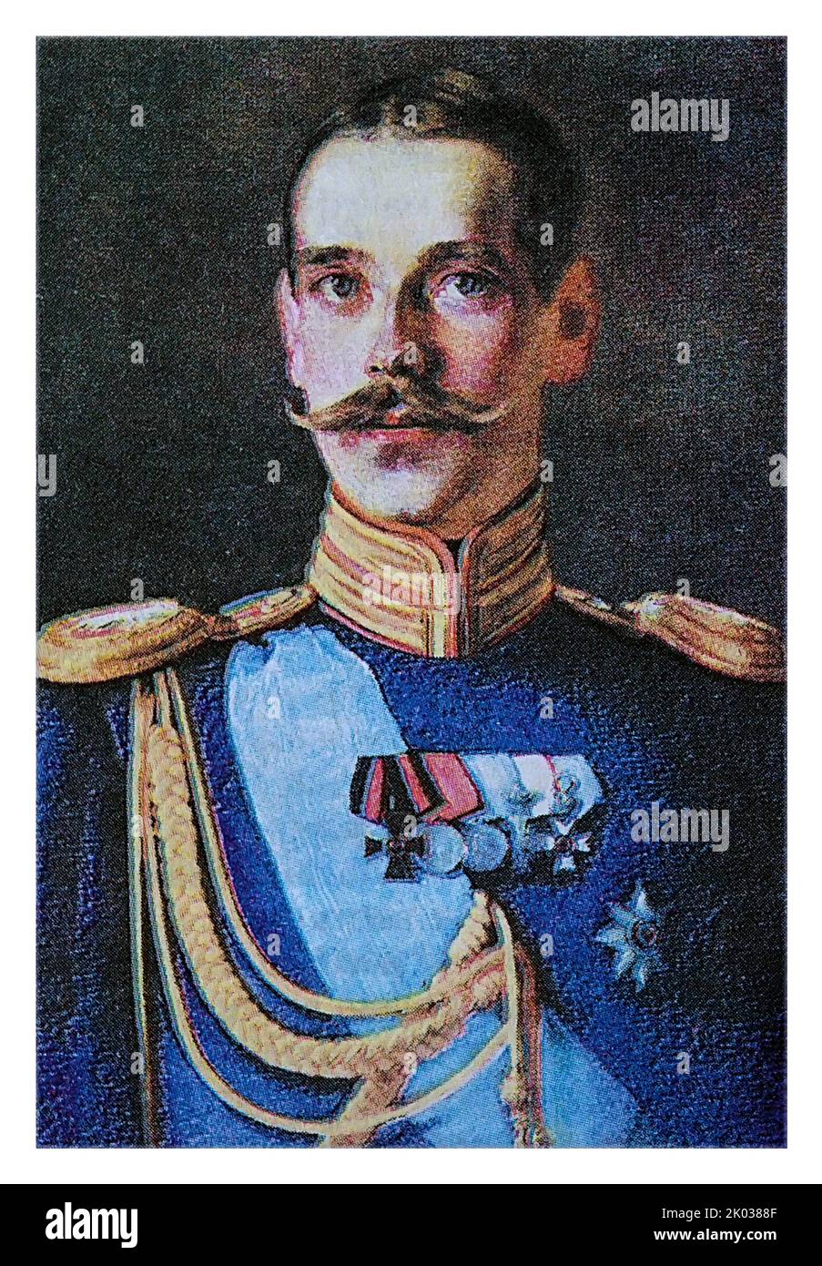 Il Granduca Michael Alexandrovich di Russia (1878 – 13 giugno 1918) è stato il figlio minore e quinto figlio dell'imperatore Alessandro III di Russia e fratello minore di Nicola II Foto Stock