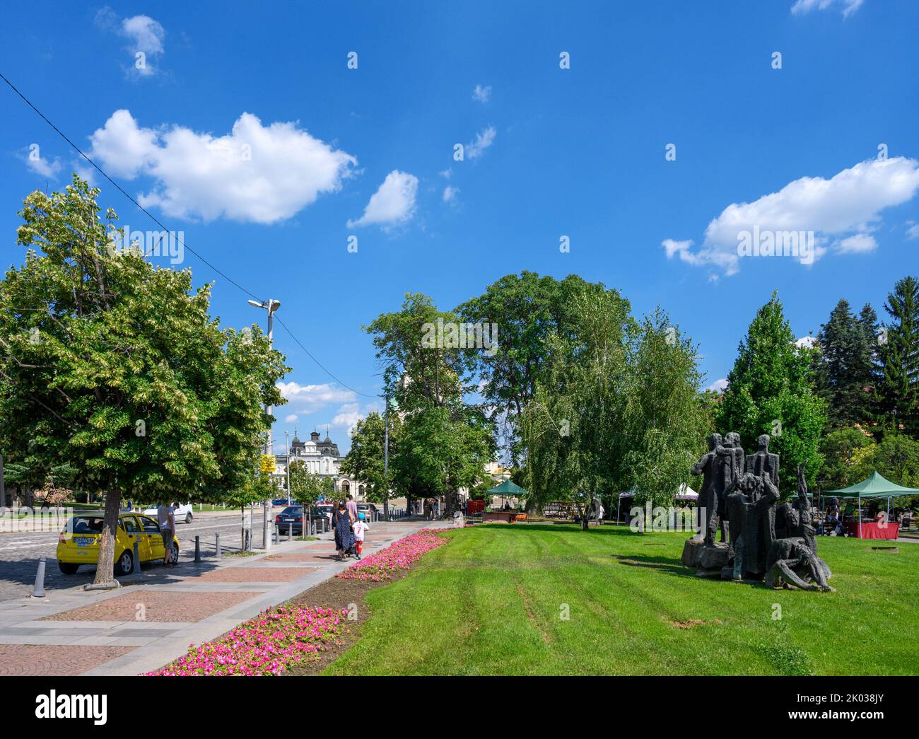 Monumento alla liberazione dal comunismo su Ulitsa Oborishte, Sofia, Bulgaria Foto Stock