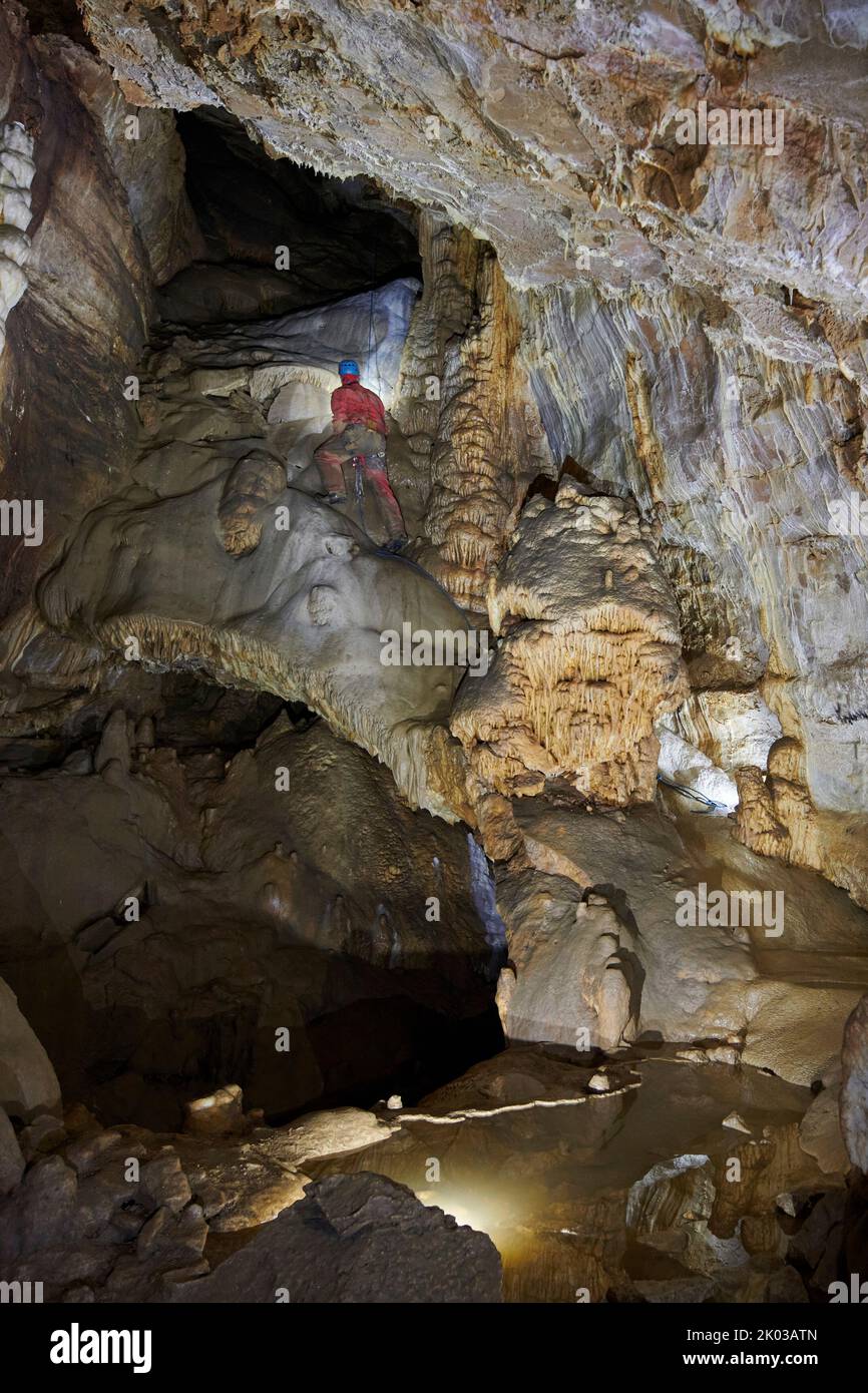 Grotta della Malatière Foto Stock