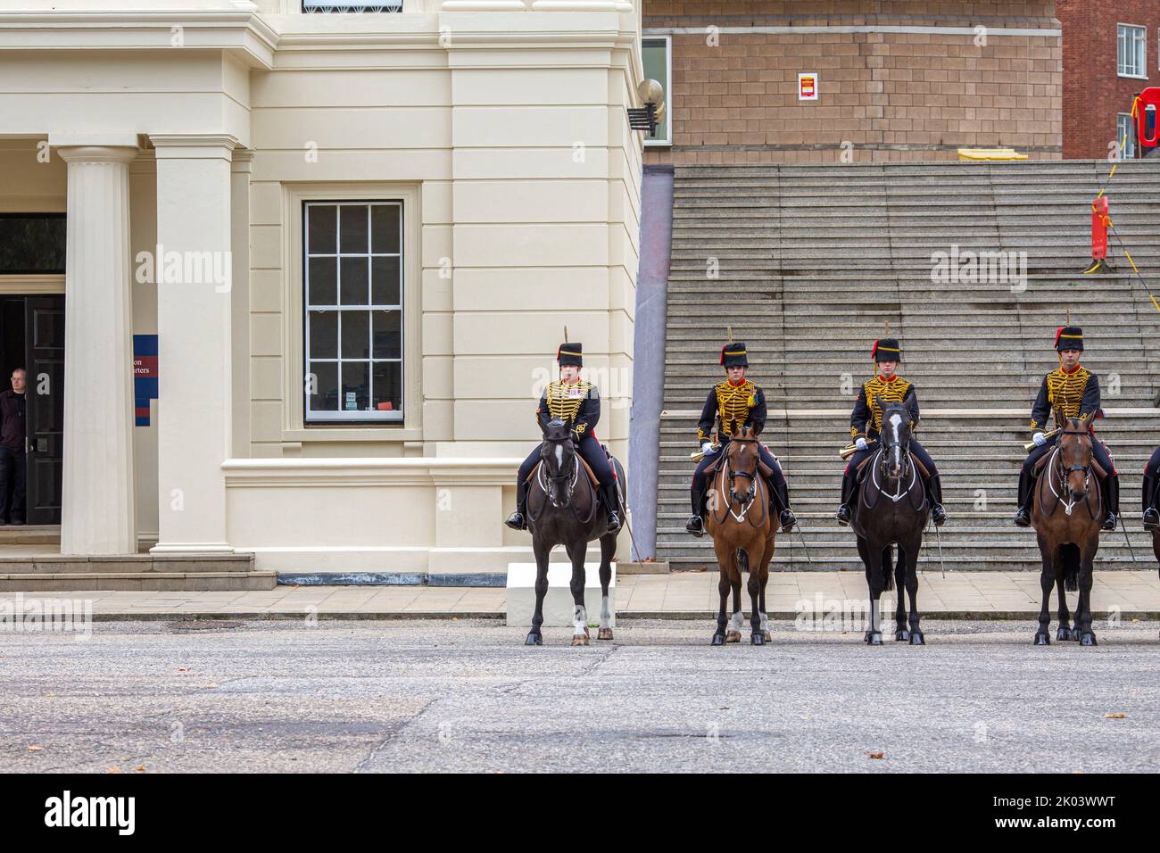 Londra, Regno Unito. 9th Set, 2022. The King's Troop Royal Horse Artillery, British Army, Photo Horst A. Friedrichs Alamy Live News Foto Stock