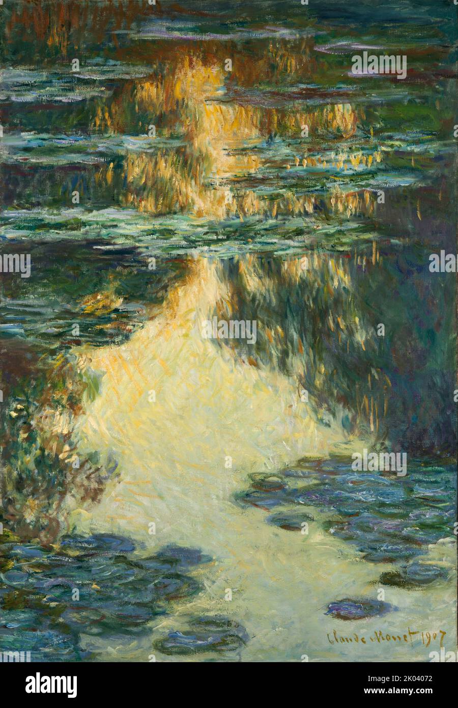 Gigli dell'acqua, 1907. Trovato nella collezione del Göteborg Konstmuseum. Foto Stock