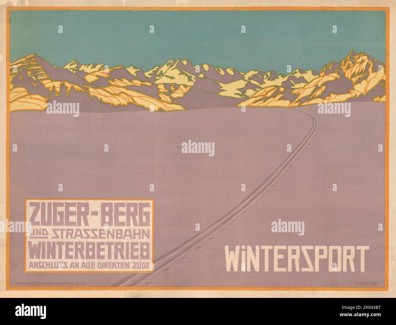 Zuger Berg- und Stra&#xdf;enbahn, c.. 1910. Collezione privata. Foto Stock
