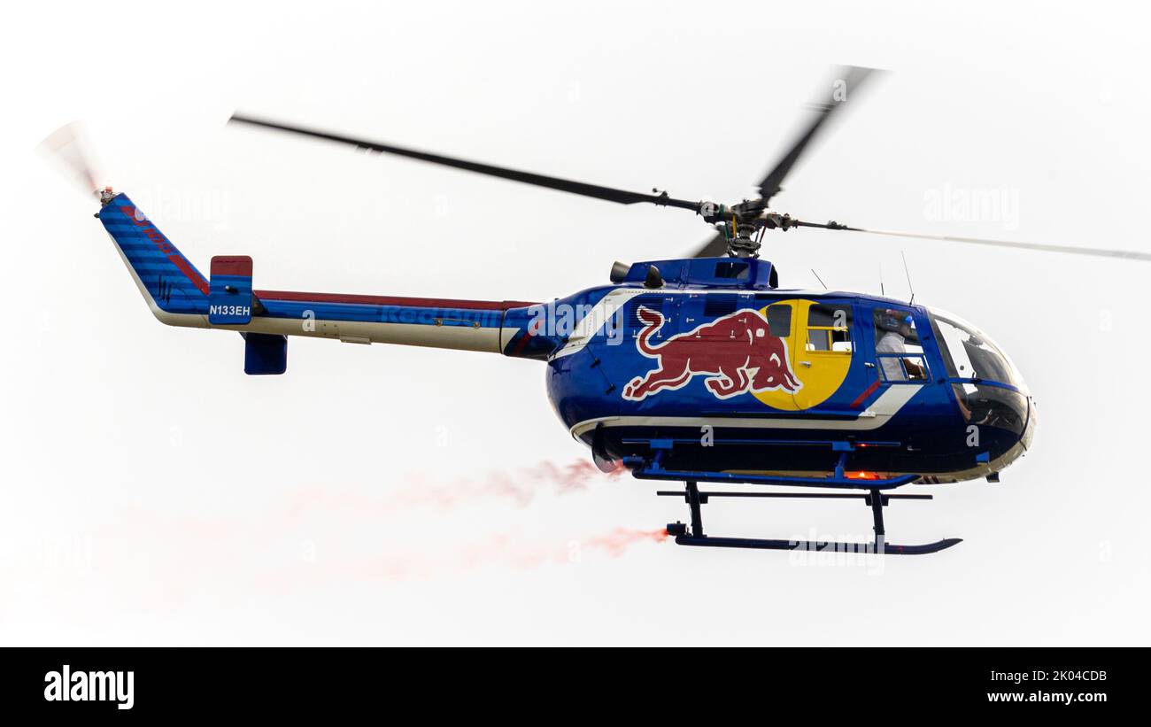 L'incredibile Red Bull Chopper al Stuart Air Show Foto Stock