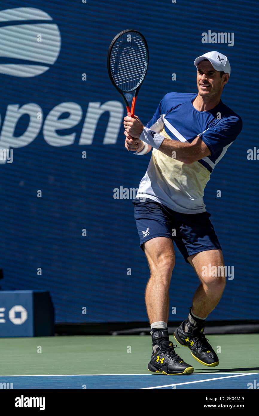 Andy Murray (GBR) gareggia al 2022 US Open. Foto Stock