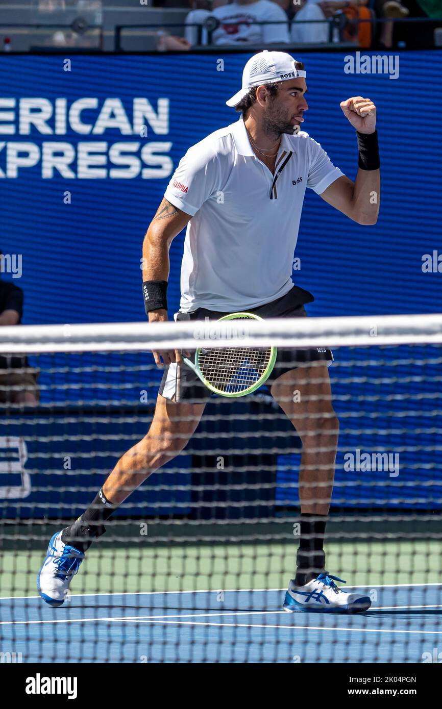 Matteo errettini al 2022° US Open. Foto Stock