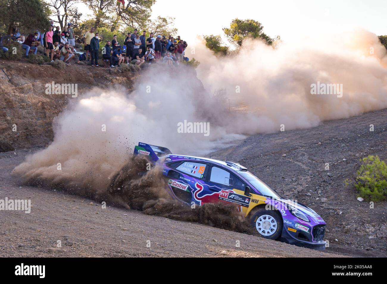 Grecia, Grecia. 09th Set, 2022. Sebastien Loeb (fra) e Isabelle Galmiche (fra), M-SPORT FORD WORLD RALLY TE Credit: Independent Photo Agency/Alamy Live News Foto Stock