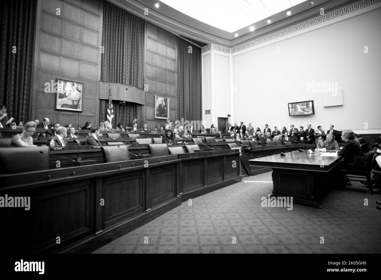 Testimonianza del commissario federale per l'amministrazione degli alloggi Carol Galante all'audizione del Comitato per i servizi finanziari della Camera, Capitol Hill. Foto Stock