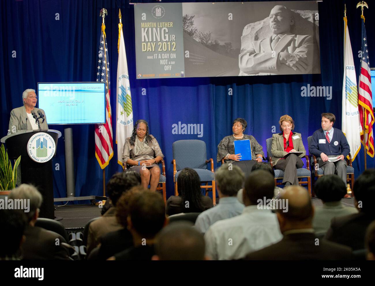 Martin Luther King, Jr. Remembrance Event, HUD quartier generale. Foto Stock