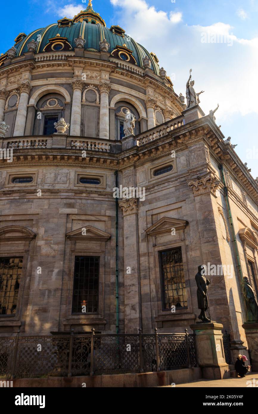 Frederik's Church, conosciuta anche come Chiesa di marmo, a Copenaghen, Danimarca Foto Stock