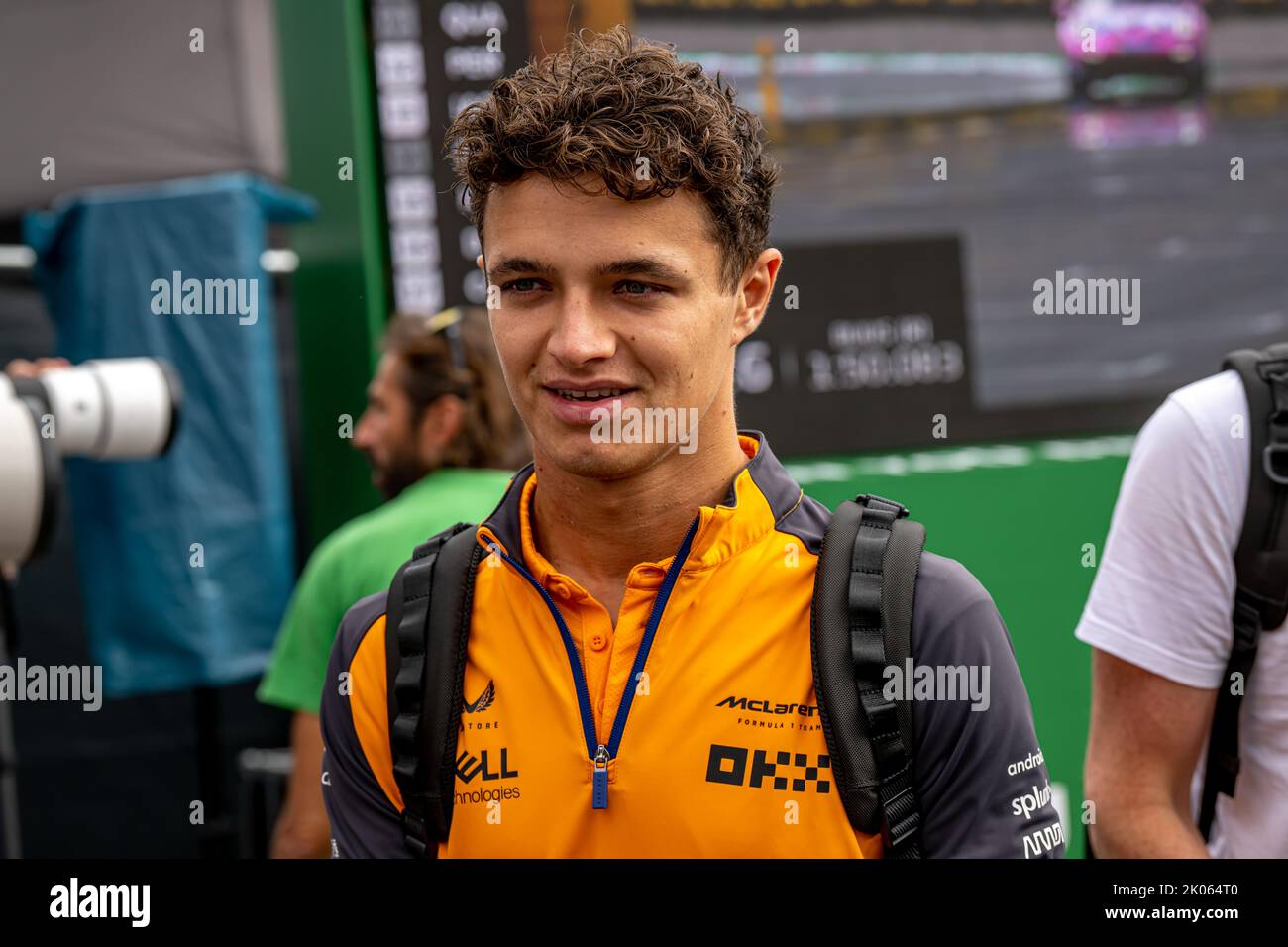 Monza, Italia, 09th set 2022, Lando Norris, dal Regno Unito compete per la McLaren F1 . Prova, 16° round del campionato di Formula 1 2022. Credit: Michael Potts/Alamy Live News Foto Stock