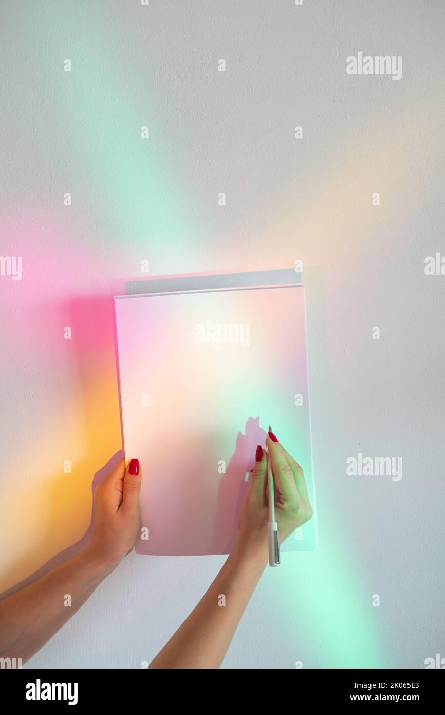 note memo informazioni sui dati pianificazione dello studio Foto Stock